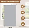 Clanmacy Senkrechtmarkise Grau 140 x 240cm Vertikalmarkise Produktbild-Vorschau 2
