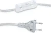 Relaxdays Tischlampe, 2er Set, Glasfuß, Stoffschirm, E27, Produktbild-Vorschau 8