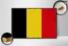 Holzschild Flagge Belgien 30x20cm Retro Flag of Belgium Produktbild-Vorschau 3