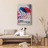 Vlies Leinwandbild - Colorful Flamingos - Inspirational Produktbild-Vorschau 2