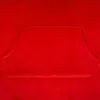 A close-up view of a red hoodie pocket. Produktbild-Vorschau