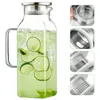 2 Liter Glas Karaffe Glaskrug mit Deckel, Wasserkaraffe, Produktbild-Vorschau 16