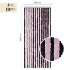 Moritz Flauschvorhang aus Chenille 90 x 200 cm pink schwarz Produktbild-Vorschau 2