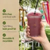 KURTT - Smoothie Becher mit Deckel - 100 Stück / 300ml - Ø Produktbild-Vorschau 3