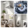 Relaxdays Abluftschlauch, 2 Schellen, Ø 75 mm, 5 m, PVC, Produktbild-Vorschau 3