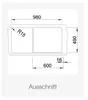 Granitový dřez Blanco ZENAR XL 6 S 510 x 1000 mm černá Náhled obrázku produktu 12