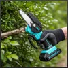 Piła łańcuchowa akumulatorowa 8 6 2x aku 21V mini pilarka Podgląd zdjęcia produktu 5