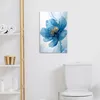 MuchoWow® - Leinwandbilder - Blumen - Blau - Gold - Produktbild-Vorschau 3