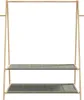 vidaXL Věšák na oděvy s policemi 132x45,5x150,5 cm Náhled obrázku produktu 3