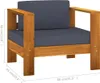 7-tlg. Garten-Lounge-Set mit Dunkelgrauen Auflagen Produktbild-Vorschau 11