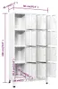 vidaXL Schließfachschrank mit 12 Fächern 90x45x180 cm Produktbild-Vorschau 7