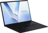 A black ASUS Vivobook laptop is shown open, displaying its screen. Produktbild-Vorschau