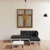 vidaXL 5-tlg. Garten-Lounge-Set mit Kissen Kiefer Produktbild-Vorschau 2
