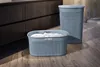 Wäschekorb 45 l. 59 x 39 x H27 cm Hellblau - Filo - Curver Produktbild-Vorschau 2