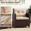 COSTWAY Gartenmöbel Set Polyrattan, 3-tlg. Balkonmöbel Set Produktbild-Vorschau 4