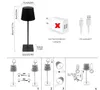 Tischlampe Kabellos, LED Tischleuchte, Dimmbar Touch Akku Produktbild-Vorschau 3