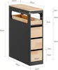 SoBuy Schmaler Badezimmerschrank mit 3 Schubladen Produktbild-Vorschau 6