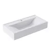 doporro Lavabo à Poser Blanc Vasque Suspendu en Céramique Voir les images du produit 7