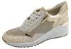 Marco Tozzi Damen Keil Sneaker beige gold Produktbild-Vorschau 11