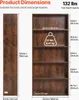 VEVOR Schmales Bücherregal, 1345 mm hohes Standregal aus Produktbild-Vorschau 2