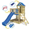 Maisonnette en bois Wickey Smart Life avec toboggan et bac Voir les images du produit 3