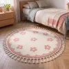 Volero - Waschbarer Kinderteppich Rund - Moos Flower Rosa - Produktbild-Vorschau 1