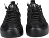 A pair of black sneakers is shown from the front against a white background. Produktbild-Vorschau