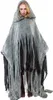 Halloween Kostüm Poncho Zombie für Erwachsene Gr. M-L grau Unisex Fasching Karneval Mottoparty Grusel-Outfit Geist Unisex-Kostüm Produktbild-Vorschau