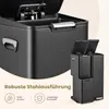 SONGMICS Mülltrennsystem Küche 60 L Tretmülleimer mit 3 Produktbild-Vorschau 5
