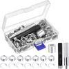 Grommet Werkzeug Kit, Grommet Einstell Werkzeug 100X Ösen Produktbild-Vorschau 1