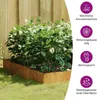 vidaXL Kosz na śmieci 100x100x26 cm Cortenstahl Podgląd zdjęcia produktu 8
