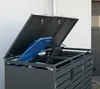 Kovový odpadkový koš Westmann 3er Kubus 3x240 L antracit Náhled obrázku produktu 4