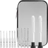 A set of precision screwdrivers and bits laid out in front of a silver carrying case. Náhľad obrázku produktu
