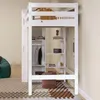 Etagenbett Kinderbett Hochbett 90x200cm in Weiß mit Produktbild-Vorschau 6