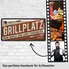 Retro Blechschilder Grillen - GRILLPLATZ - BBQ Grill Retro Produktbild-Vorschau 2