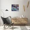 Wanduhr - Quadrat - Glasuhr - Roller Straße - 40x40cm - Produktbild-Vorschau 6