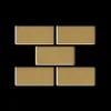 Mosaik Fliese massiv Metall Messing gewalzt gold 1,6mm Produktbild-Vorschau 5