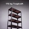 IvoQ Regal Schwarz - Metallregal - Lagerregal - 180x90x40 Produktbild-Vorschau 3