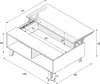 CALICOSY -  Couchtisch mit teilweise hochklappbarer Produktbild-Vorschau 13