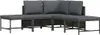 vidaXL 5-tlg. Garten-Sofagarnitur mit Auflagen Grau Poly Produktbild-Vorschau 3