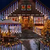 4M 288 LED Icicle Fairy Lights 50cm 8 Tubi Meteor Shower Anteprima dell’immagine prodotto 3