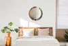 Ø60cm Spiegel - Glasrahmen mit Aufdruck - Wandspiegel Produktbild-Vorschau 4