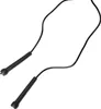 A black jump rope with black handles on a white background. Anteprima dell’immagine prodotto