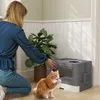 Kuweta dla kota PawHut z pokrywką i łopatką, przeznaczona Podgląd zdjęcia produktu 1