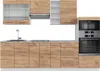 Küchenzeile Vicco Fame-Line Goldkraft Eiche/Weiß 280 cm , Produktbild-Vorschau 1