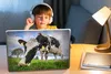 MuchoWow® Laptop Aufkleber Sticker Cover Kuh - Gras - Produktbild-Vorschau 3