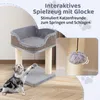 Petit arbre à chat COSTWAY, arbre à chat avec grand siège Voir les images du produit 7