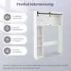 COSTWAY Toaletní skříňka s posuvnými dveřmi, WC police Náhled obrázku produktu 7