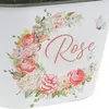 Dekoratives Pflanzgefäß mit Rosendekor für Blumen und Produktbild-Vorschau 2