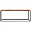 Couchtisch 110x60x40 cm Massivholz Akazie und Stahl Produktbild-Vorschau 3